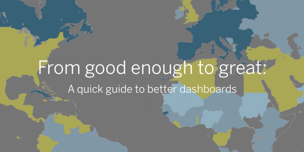 Guide for Better Dashboards